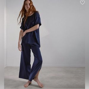 LUNYA Silk Washable Tee Pant Set